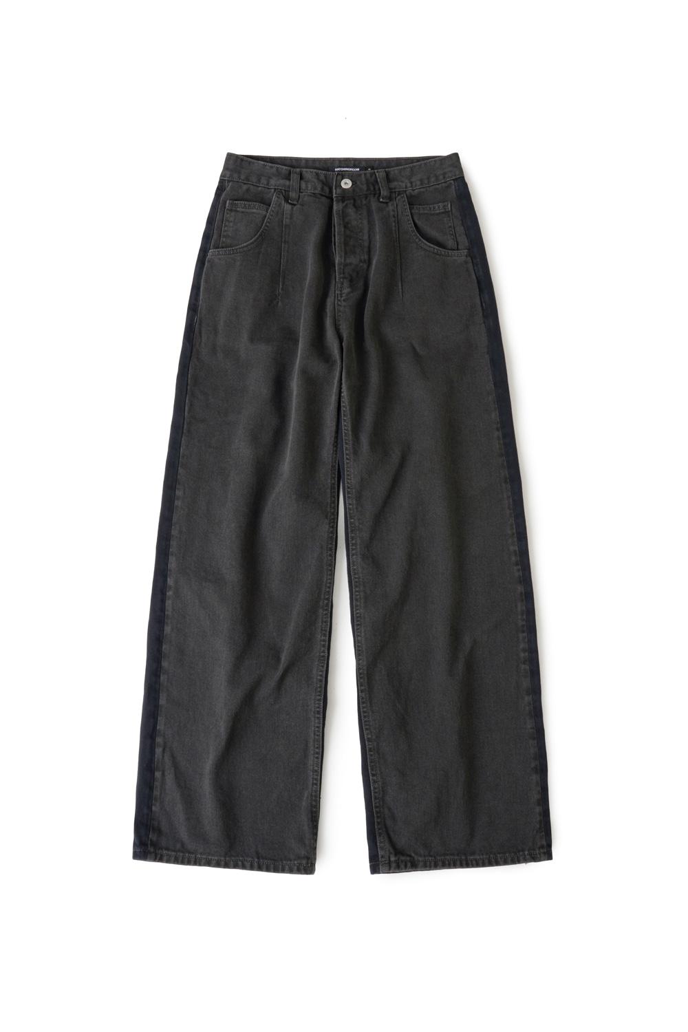 Two Face Jeans Dyed Charcoal/Dark Navy