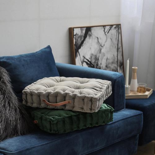 가죽 손잡이 핸들 사각 벨벳쿠션 쇼파 침실 등받이쿠션 쿠션커버 모던인테리어