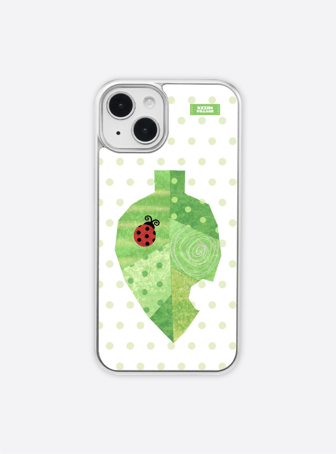 Leaf & Ladybug case (Silver bumper)