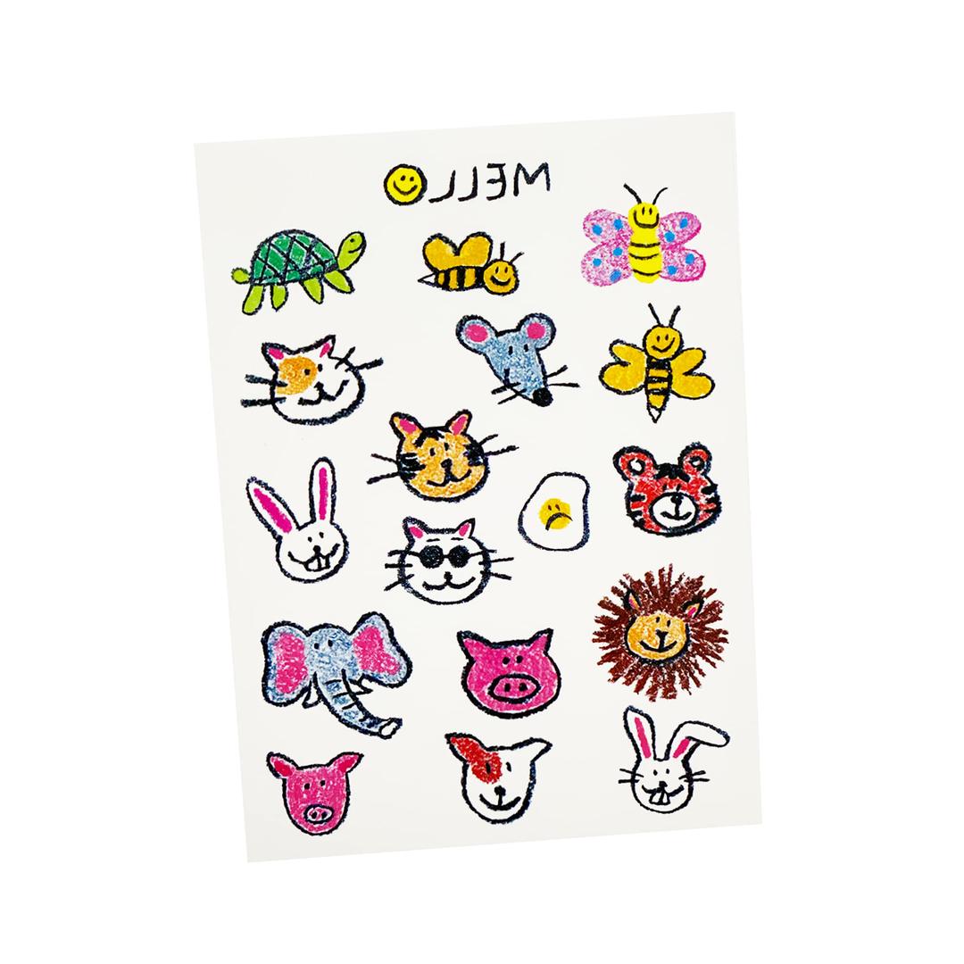 [KC인증] tattoo sticker_ love animal