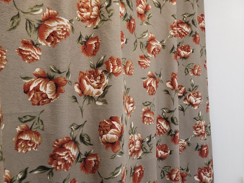 파이록 가리개 커튼 식탁보 m 플라워 패턴 커텐 홍콩 빈티지