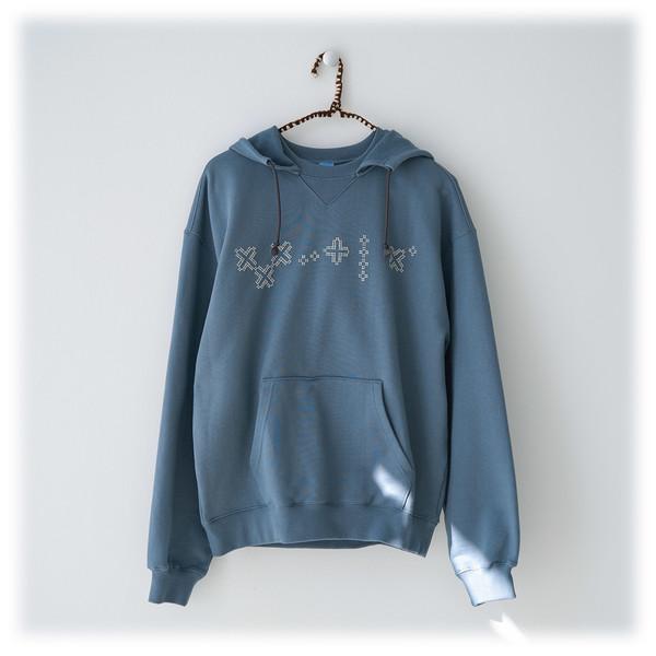 XXX+X HOODIE (DARK GREEN BLUE)