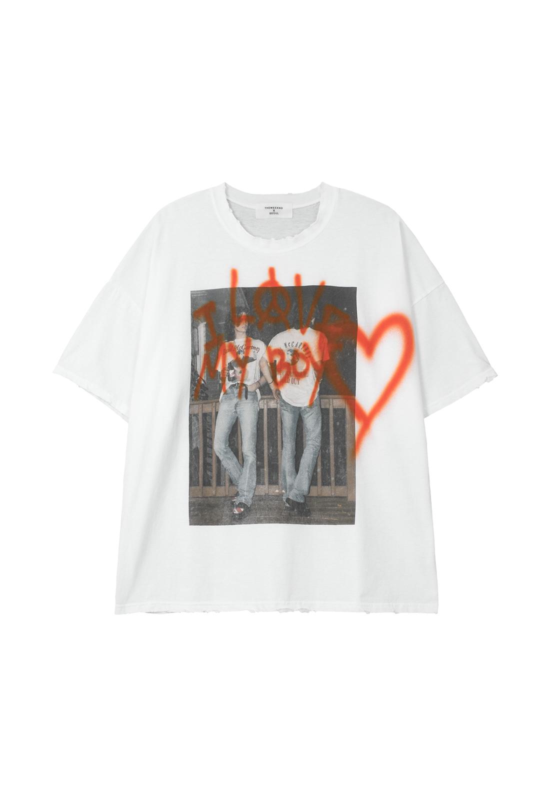 boy picture T-shirt (white)