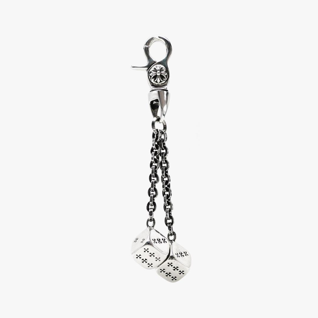 Chrome Hearts 925 Silver Dice Key Chain - ONESIZE