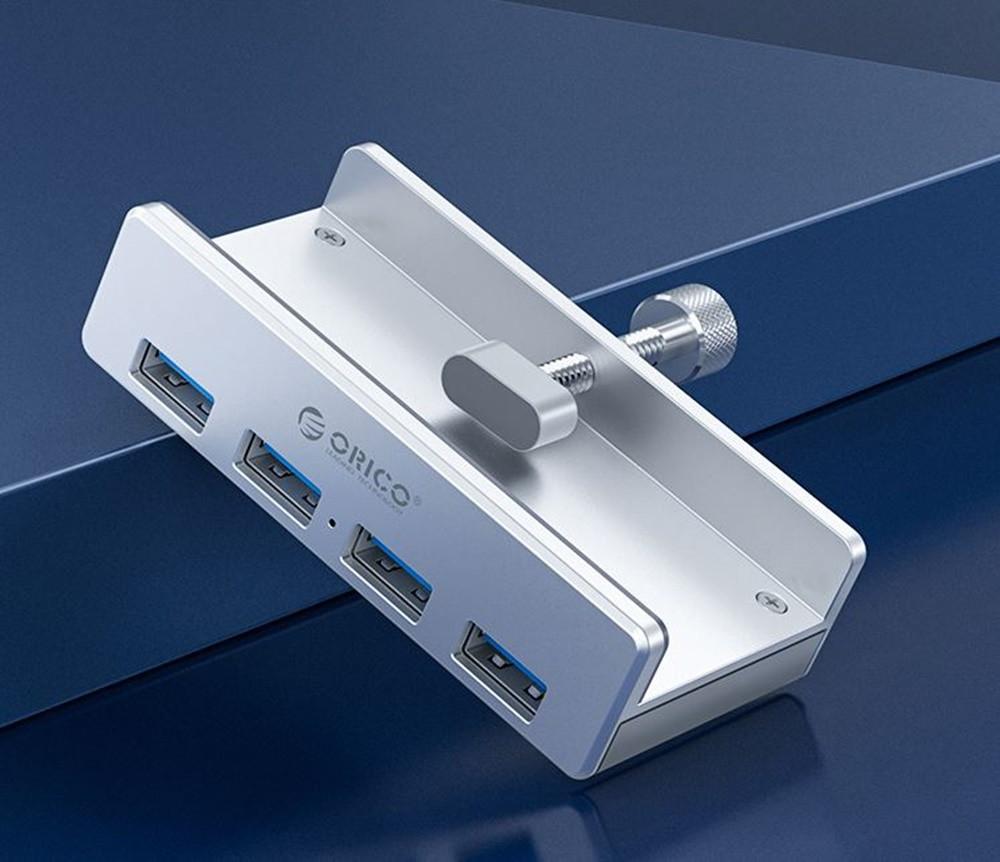 4포트 모니터 책상 고정식 설치형 휴대폰 거치 충전 맥북 윈도우 컴퓨터 USB 3.0 허브