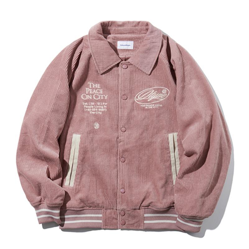 Corduroy Raglan Jacket_Pink_OL238