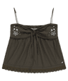SOLAR STITCH SLEEVELESS BROWN