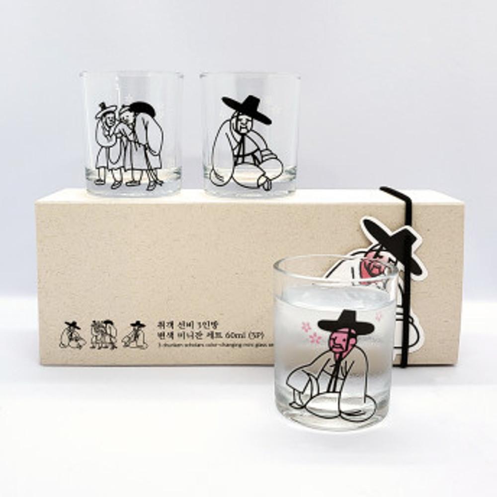 취객선비 3인방 변색 잔세트(10월 예약판매완료/10월7일(월)17시)