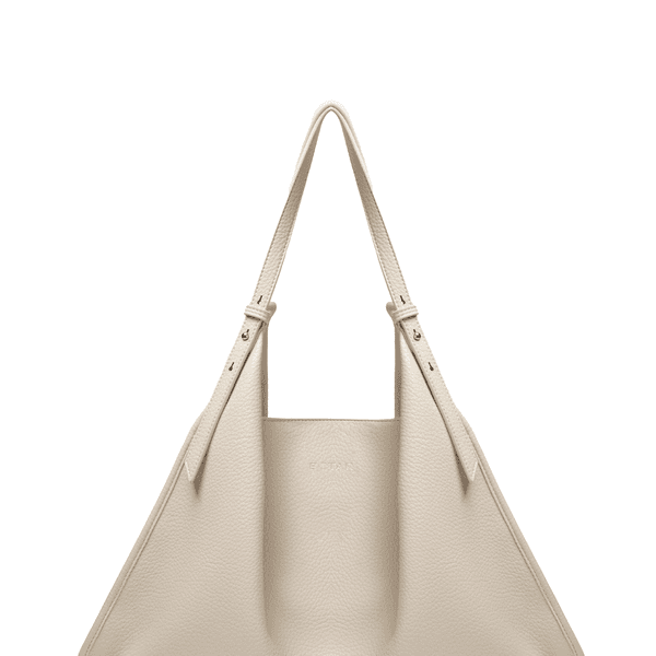 loose big shoulder bag - ivory