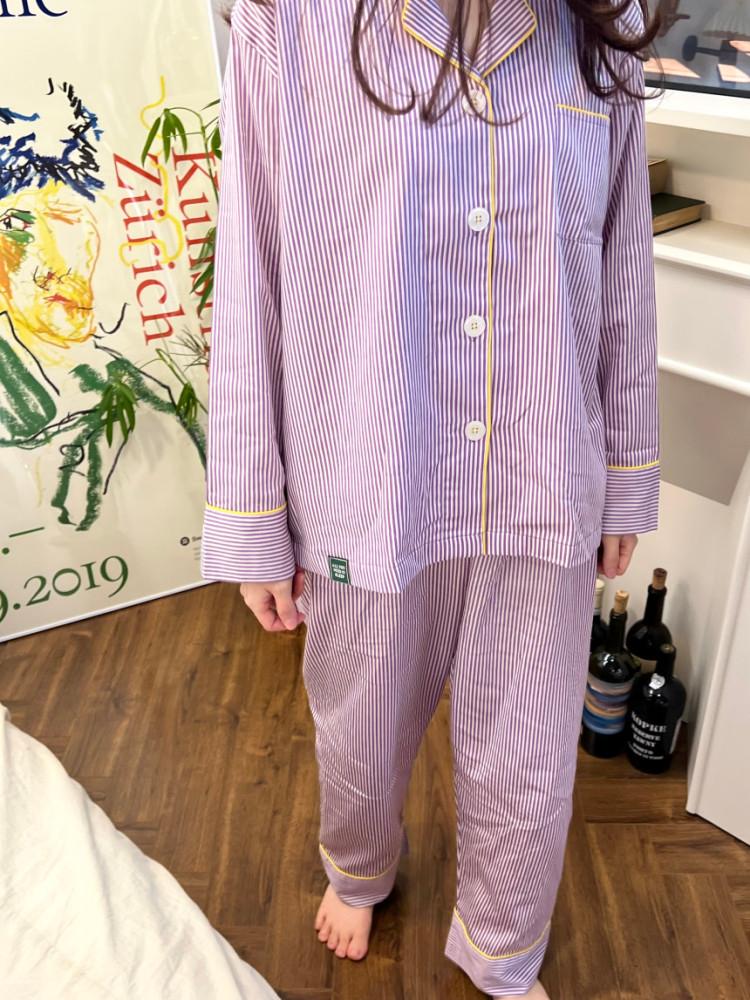 [커플] 퍼플옐로우 파자마