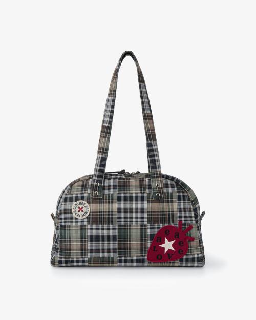 EMBROIDERY TOTE BAG [MIXED CHECK]