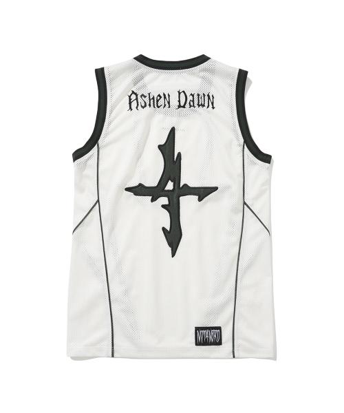 Ashen Dawn Incision Mesh Sleeveless - White