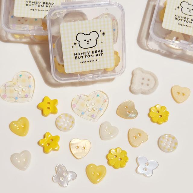 허니 베어 단추 diy