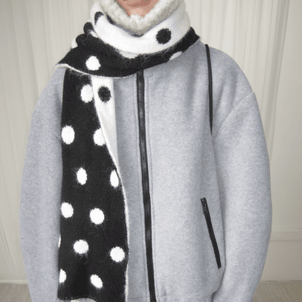 3MONTH Elegant Solid Color Bottom Drawstring Loose Jacket