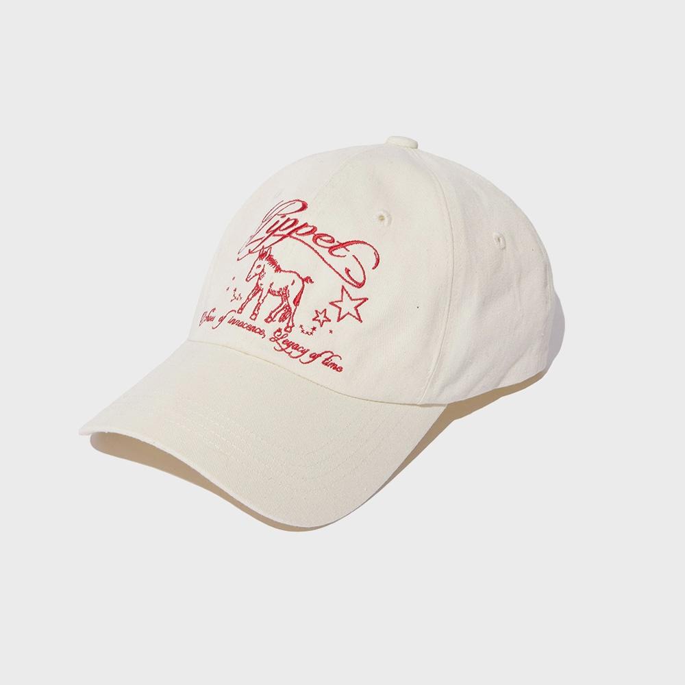 Pony Graphic Ball Cap (ivory)