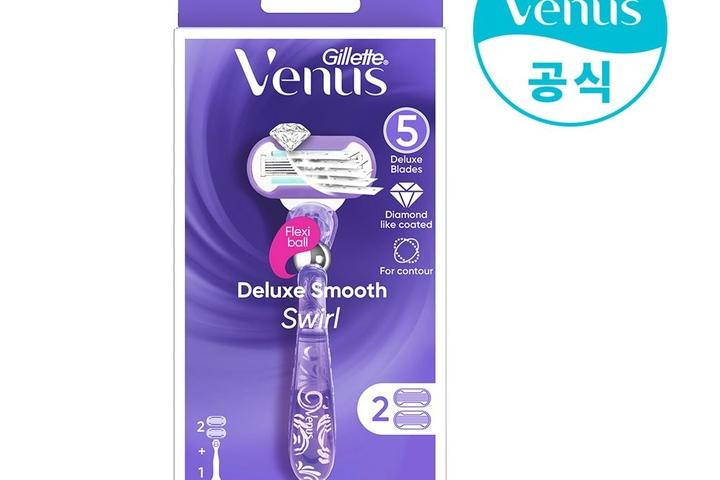 비너스 스월 면도기 핸들 1입+면도날 2입