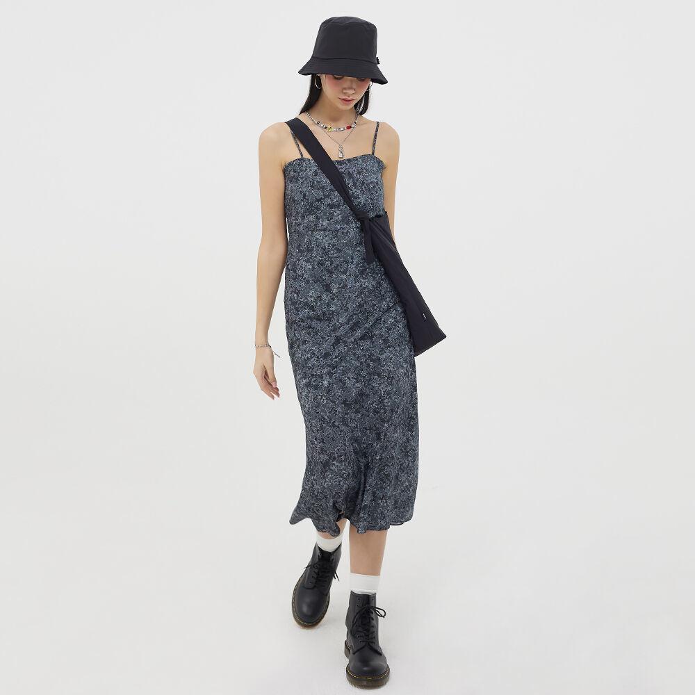 끈 나시 롱 슬립 원피스 _ 블랙