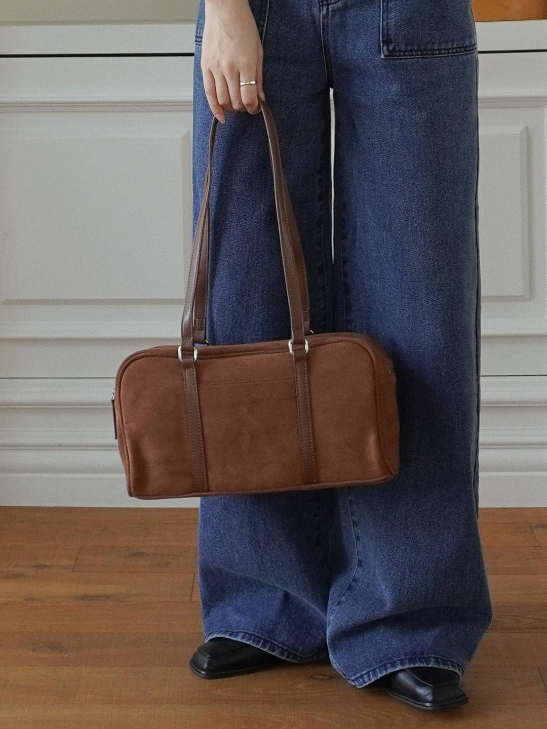 [*12/11일 예약구매 Suede nuts bag_brown]