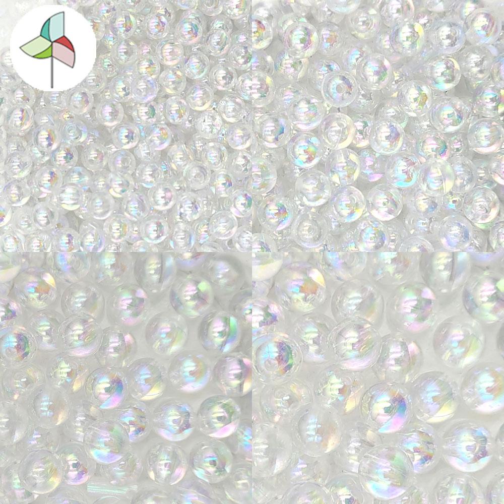 45G 약 300종 아크릴비즈 (AB투명) 구슬공예 8035A