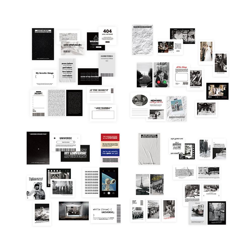 monotone sticker package (ver.01)