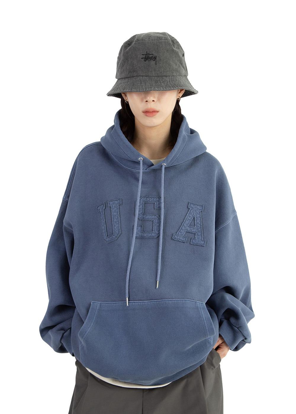 릿킴 PATCHED PIGMENT HOODIE