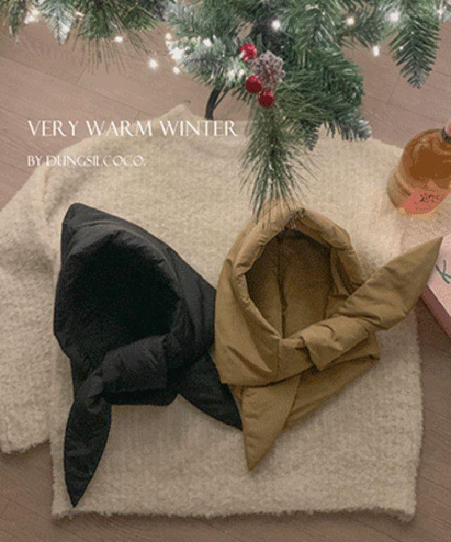 [한파필수/5색] 빅 패딩 리본 바라클라바 , 남녀공용 커플 매듭 후드 겨울 방한 모자 귀마개 크리스마스 생일 선물 화이트 블랙 베이지 핑크