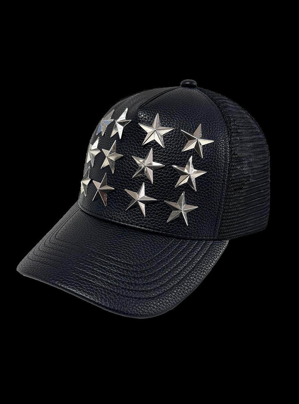 Silver Star Rivet Trucker Cap