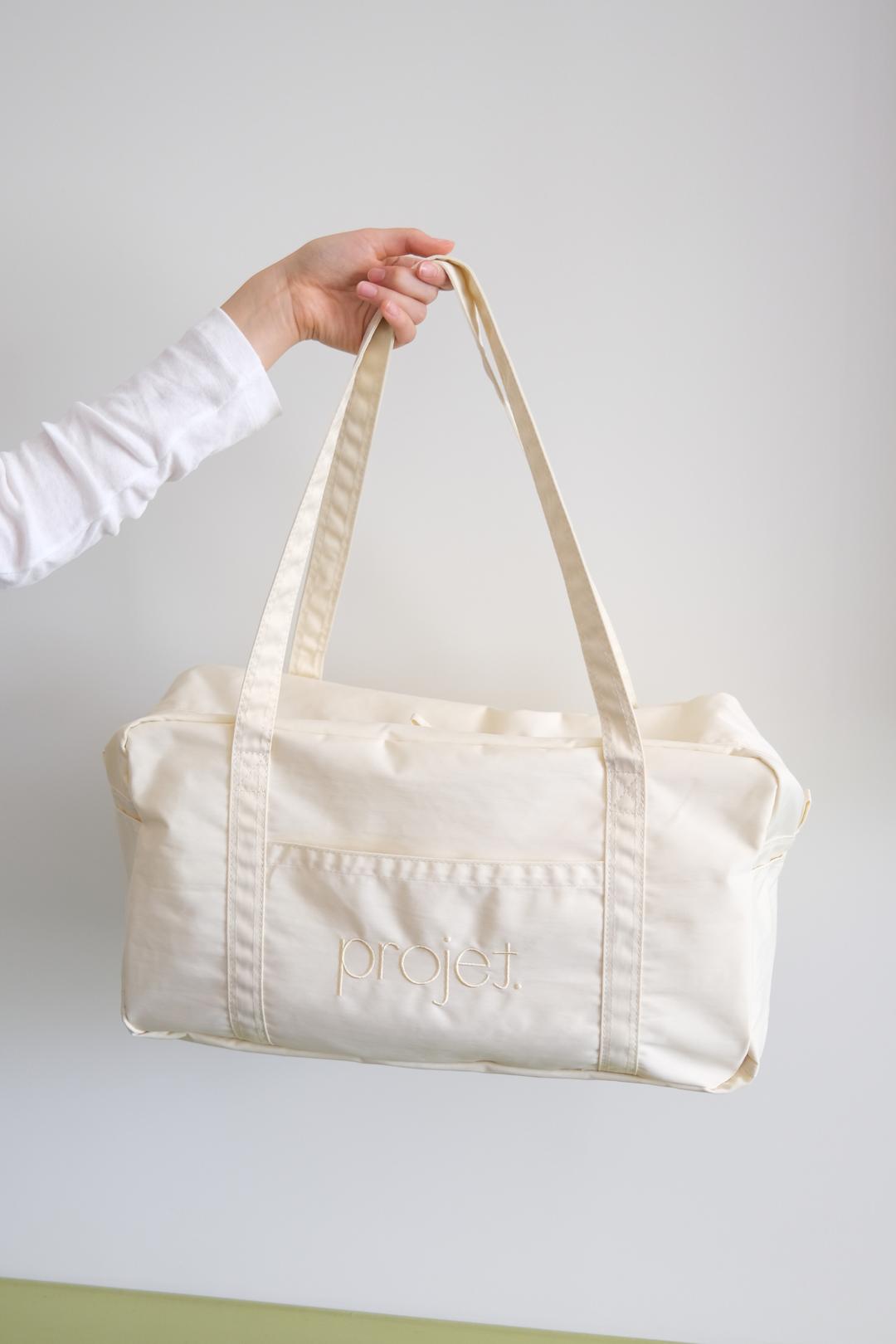 standard duffle bag (cream yellow)