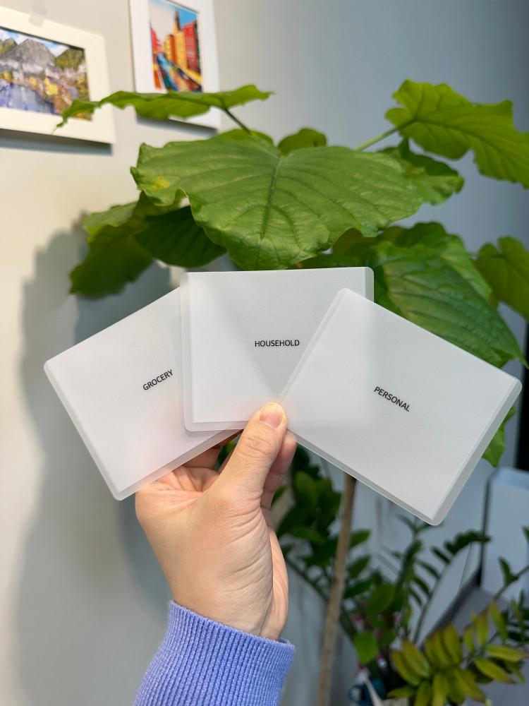 [자유문구] 반지갑속지, 현금속지, 현금바인더, 현금다이어리