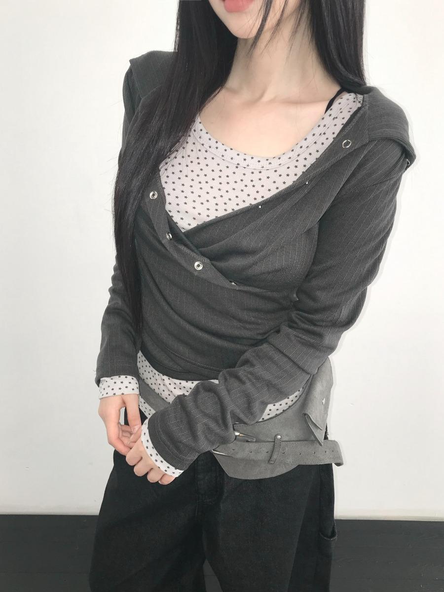 디에어타운 BLUE 바로배송 stella mini printing top(3 color)