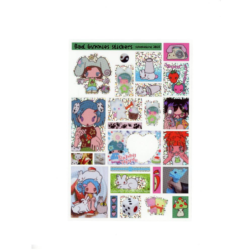 [ Sunonebird ] Bad bunnies 스티커 2종