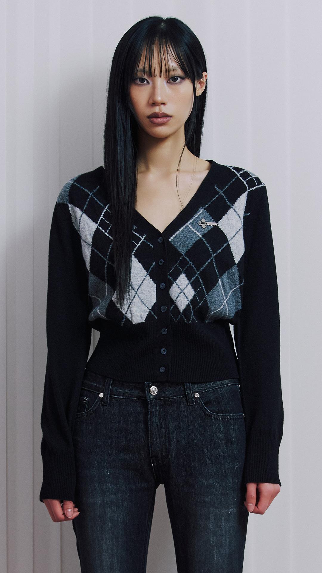 Blackargyle cardigan