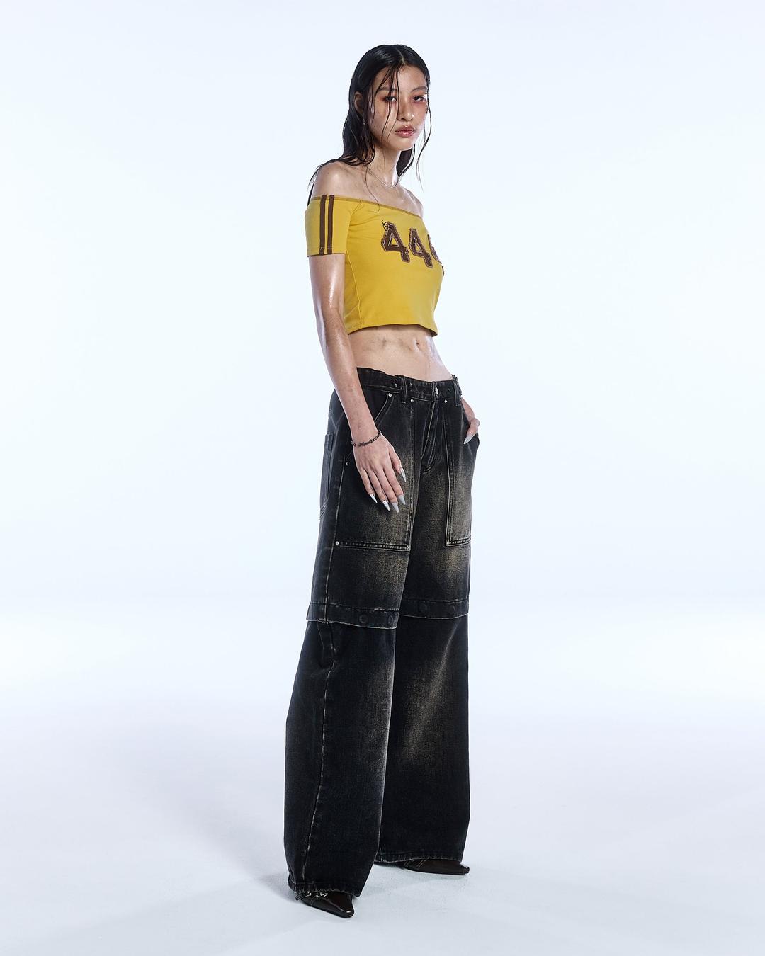 SAINT TWO-WAY JEANS_BLACK