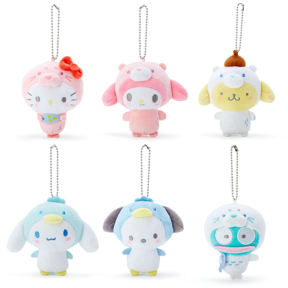 산리오 아이스 프렌즈 시리즈 2WAY 인형 마스코트 홀더 / 뱃지 키링