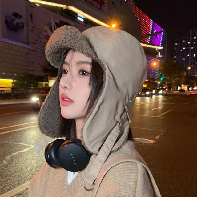 UC-0054 벙거지 대두 겨울 니트 빈티지 검정 예쁜 얼굴작아보이는 힙합 여행 털 군밤 모자