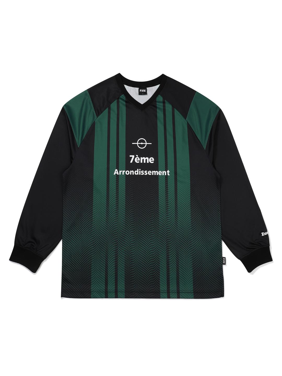 세미오버핏 유니폼 티셔츠 (다크 그린)