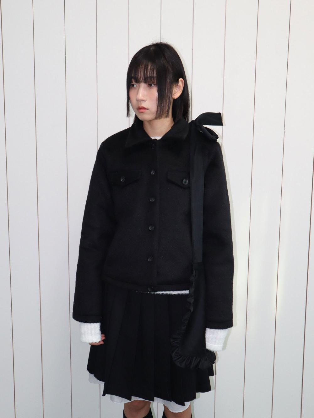 퍼 스탠다드 누빔 울 자켓