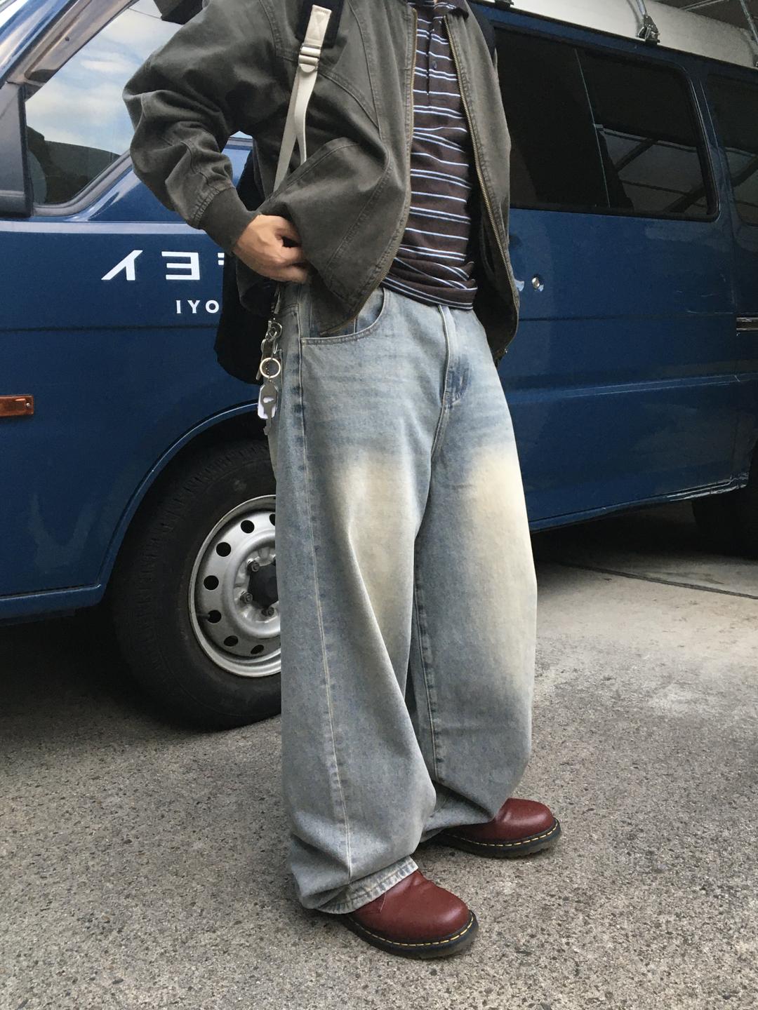 아와이 빈티지 샌드 워싱 데님 팬츠 (3 Size)