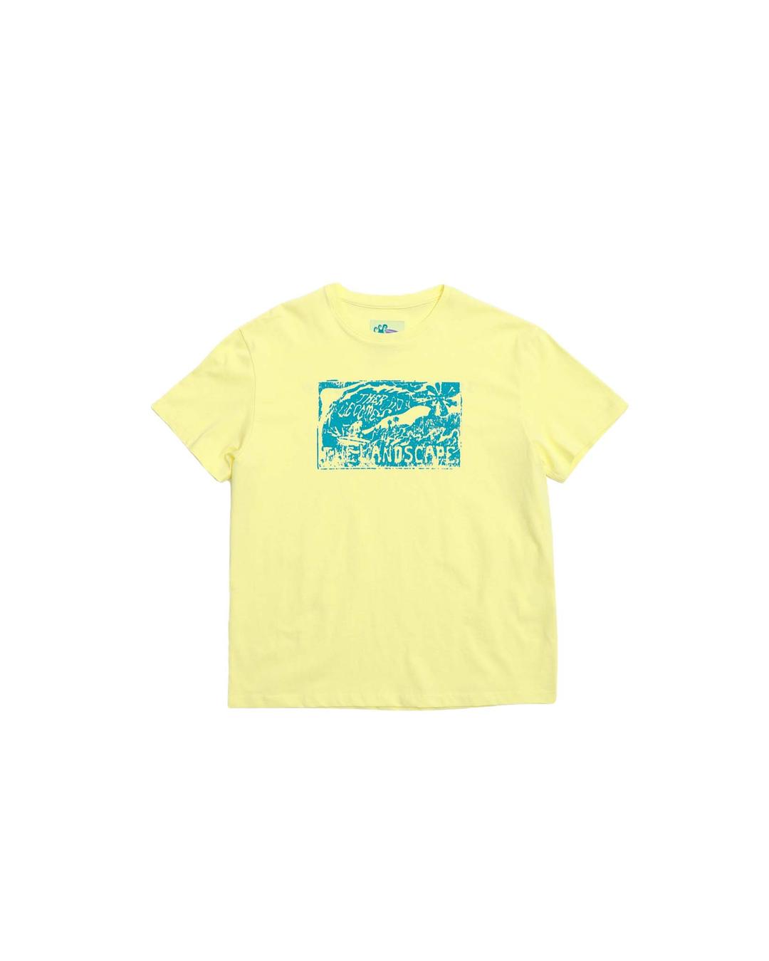 WAVE COAST HALF TEE (YELLOW)