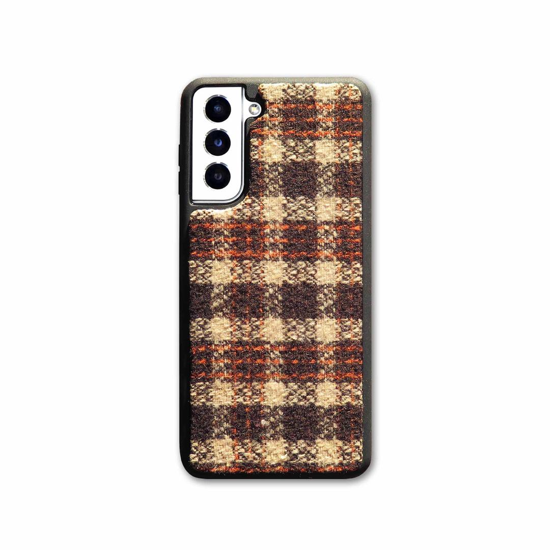 TEXTILE PHONE CASE [BROWN]