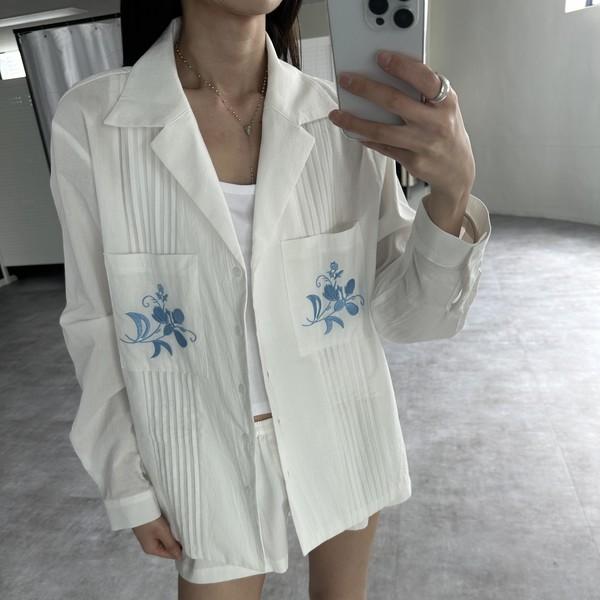 자수 핀턱 SH (당일 발송)