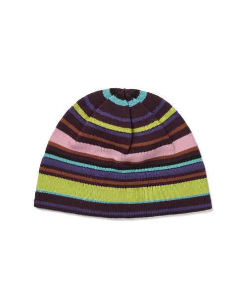 Stripe Beanie Brown