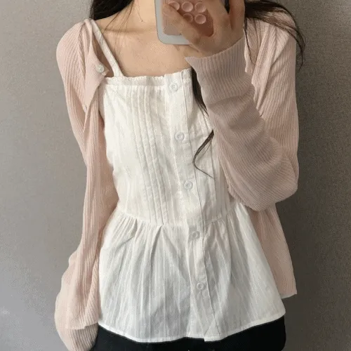 🐰[청순한스푼] 체리향 나시 블라우스