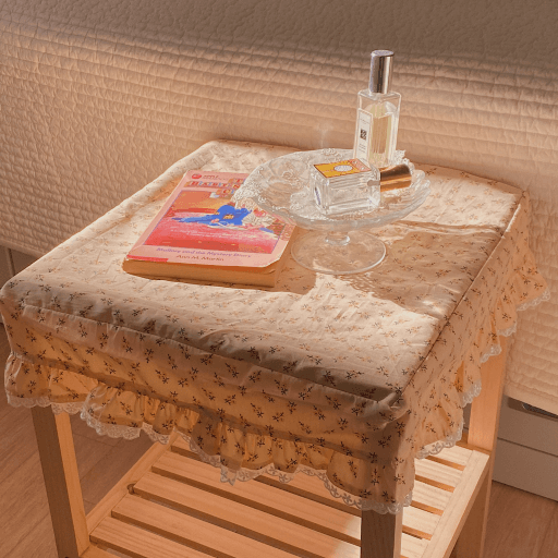 오렌지 블로썸 협탁보-집들이선물