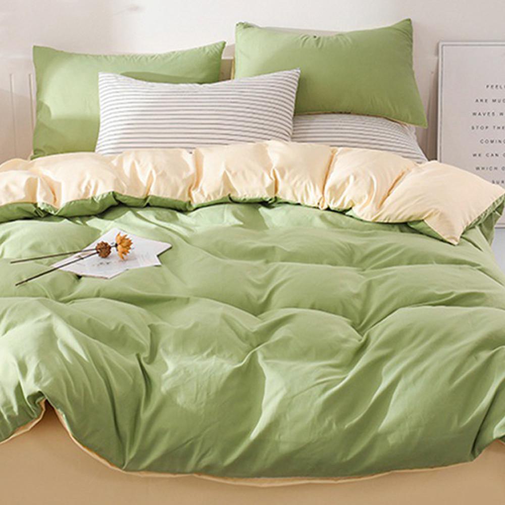 스프링 투톤 그린 블루 시트커버 세트