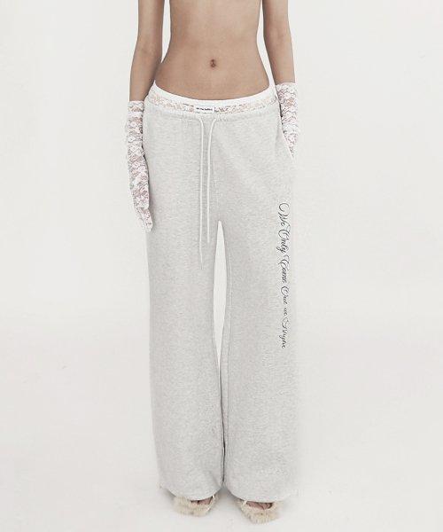 배드블러드(BADBLOOD)  Pure 레이스 트림 조거 - 애쉬그레이 - 사이즈 & 후기 | 무신사