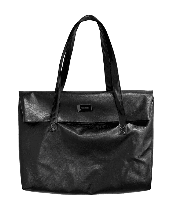 므넴 [mnem] Oversized Leather Shopper