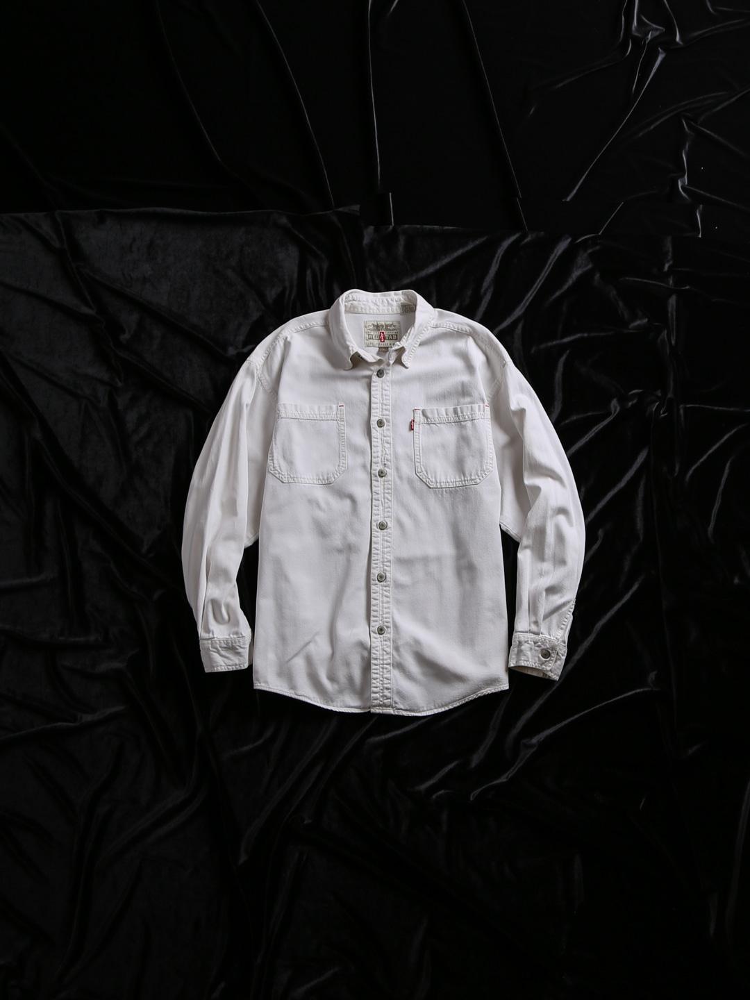 Levi's White Denim Work Shirt A0419