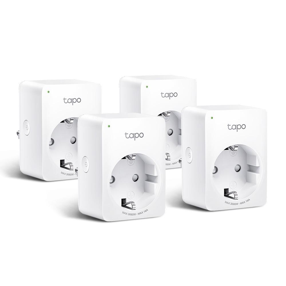 티피링크 Tapo P110(4팩) 16A 에너지 모니터링 IoT 스마트 플러그 전기전력 제어 스마트싱스 구글홈 타이머 콘센트 절전 Wi-Fi 멀티탭