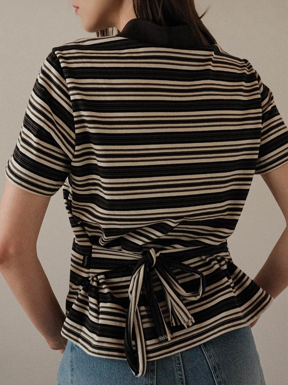 Koolkitten Stripe Ribbon T-Shirt